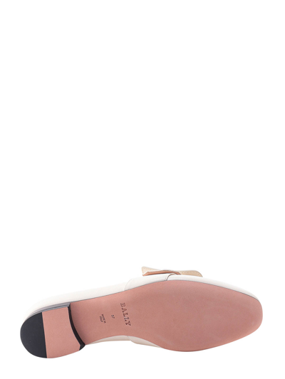 Shop Bally Leather Loafer In Beige