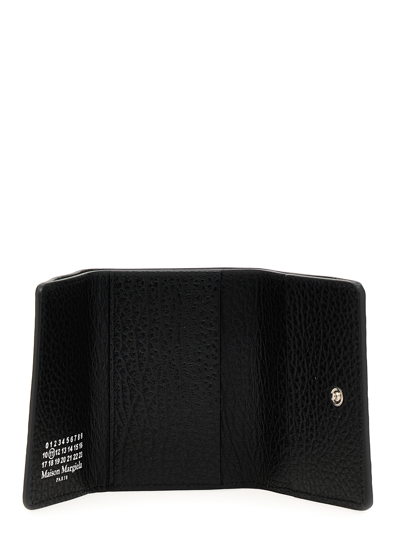 Maison Margiela Four Stitches Compact Wallet In Black