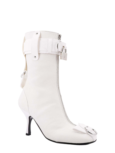 Shop Jw Anderson Leather Boots In White