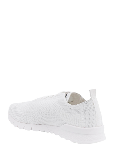 Shop Kiton Knit Sneakers In White