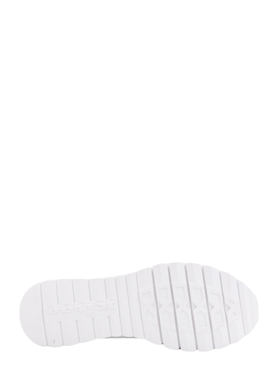 Shop Kiton Knit Sneakers In White