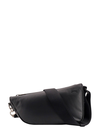 Burberry Crossbody Leather Bag In Black