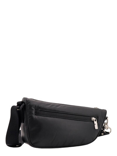 Shop Burberry Crossbody Leather Bag In Black