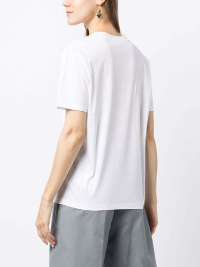 Shop Jil Sander Crew-neck T-shirt In White