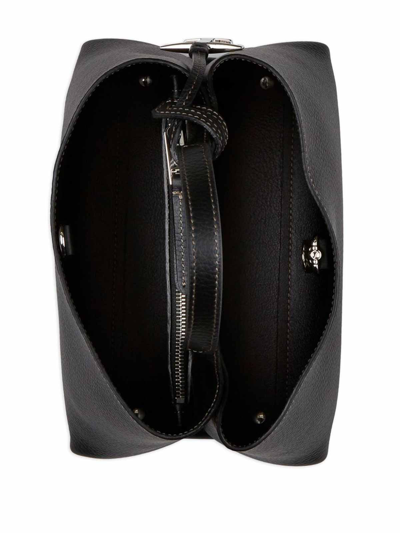 Tod's T Timeless Micro Leather Handbag In Black