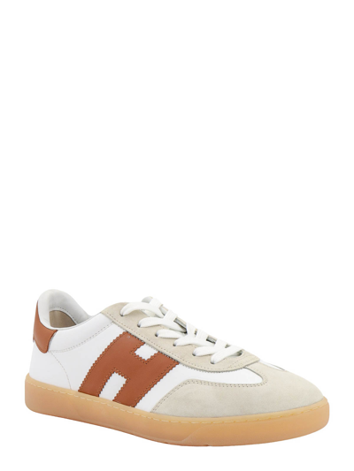 Shop Hogan Leather And Suede Sneakers In White