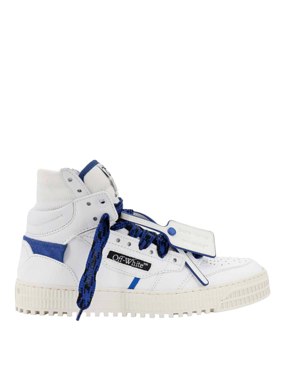 Shop Off-white Leather Sneakers With Iconic Zip-tie In White