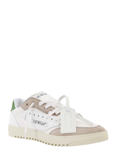Shop Off-white Canvas And Suede Sneakers In White