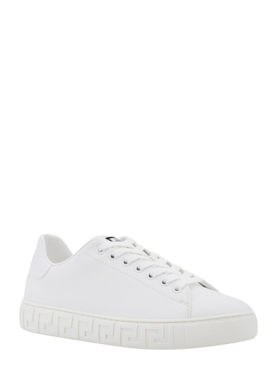 Versace Greca Eco Leather In White