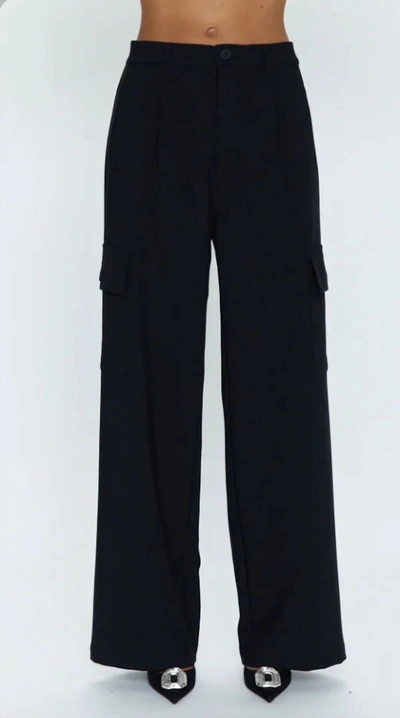 Shop Pistola Brynn High Rise Relaxed Cargo Pants In Black