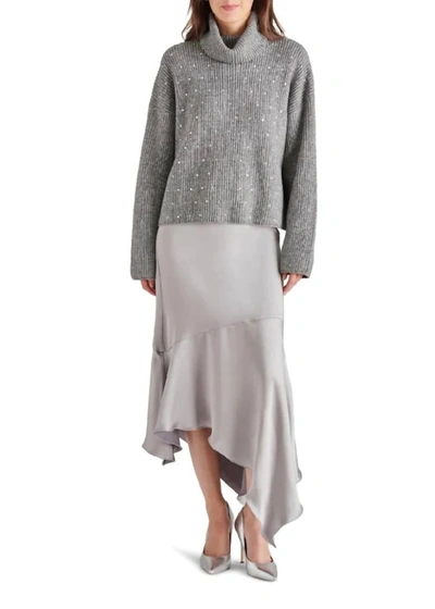 Shop Steve Madden Lucille Skirt In Ash Grey In Multi