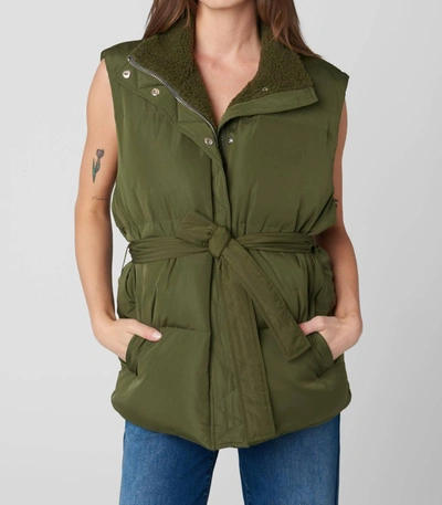 Shop Blanknyc Chill Out Vest In Forest Green