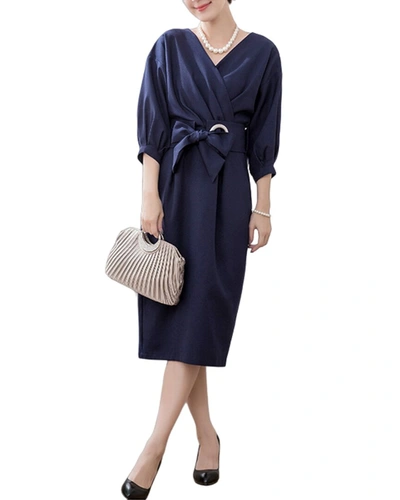 Shop Lily Kim Dress In Blue