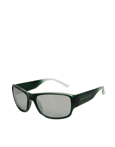 Remo Tulliani Wrath Sunglasses In Forrest Green/silver Mirror Lens In Multi