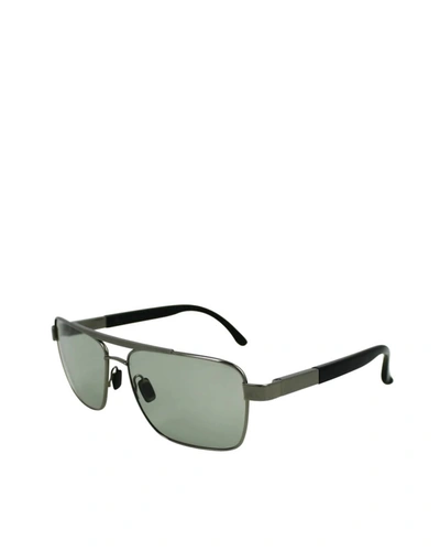 REMO TULLIANI MEN'S ENVY SUNGLASSES IN GREY/NUDE LENS 