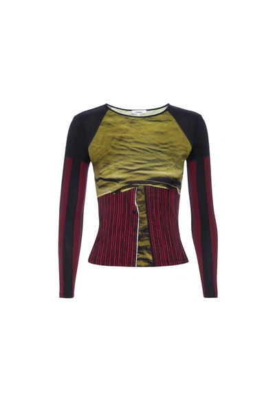 Ho23 Long Sleeve Tee In Cheimises In Rouge