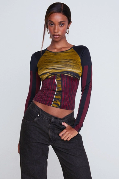 Ho23 Long Sleeve Tee In Cheimises In Rouge