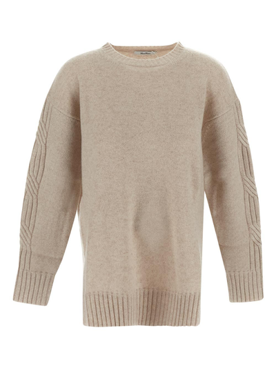 Shop Max Mara Vicini Knit In Beige