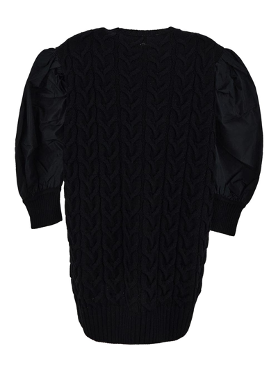 Shop Max Mara Vittor Wool Dress In Black