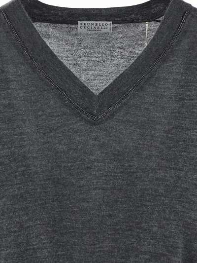 Shop Brunello Cucinelli Cashmere Knitwear In Grey