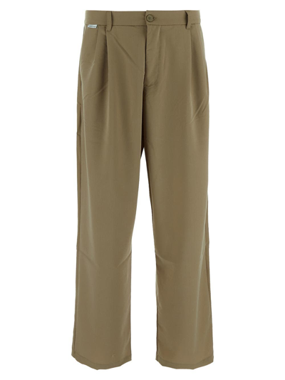 Shop Family First New Tube Basic Trousers In Beige