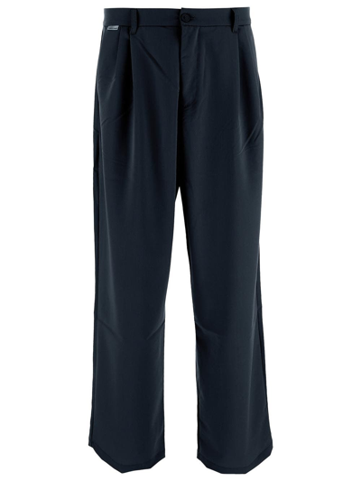 Shop Family First New Tube Basic Trousers In Blue