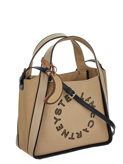 Shop Stella Mccartney Bananatex Crossbody Bag In Beige
