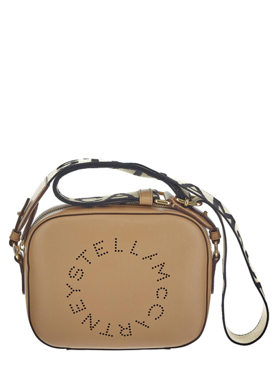 Shop Stella Mccartney Mini Camera Bag In Beige