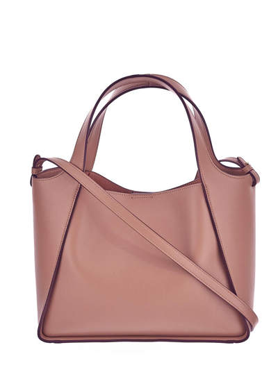 Shop Stella Mccartney Logo Crossbody Bag In Pink