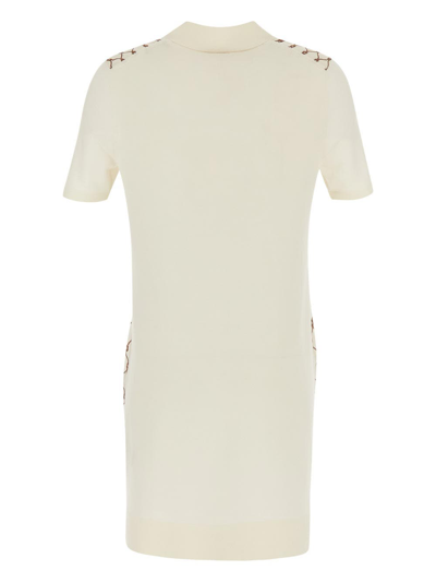 Shop Tory Burch Polo Dress In Ivory