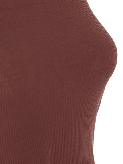 Shop Rick Owens Ribbed Top In Red