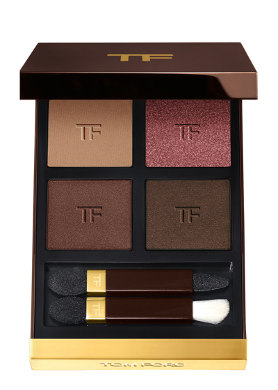 Shop Tom Ford Eye Color Quad Crème, Ember Bronze, Eyeshadow, Velvet-soft, Classic Smoky Eye, Purples And