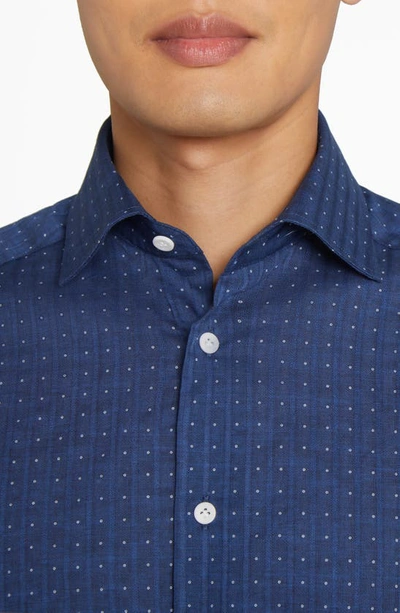 Jack Victor Surrey Dress Shirt In Navy