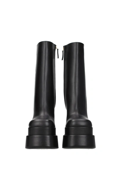 Shop Versace Ankle Boots Aevitas Leather Black