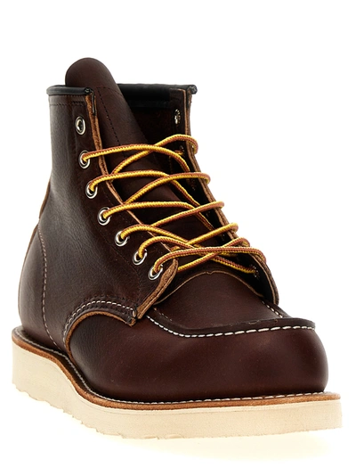Shop Red Wing Shoes Classic Moc Boots, Ankle Boots Brown