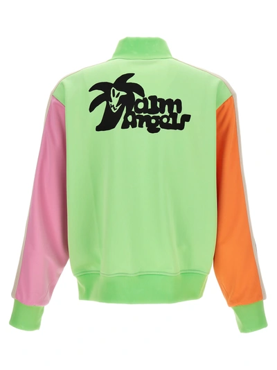 Shop Palm Angels Hunter Colorblock Track Sweatshirt Multicolor