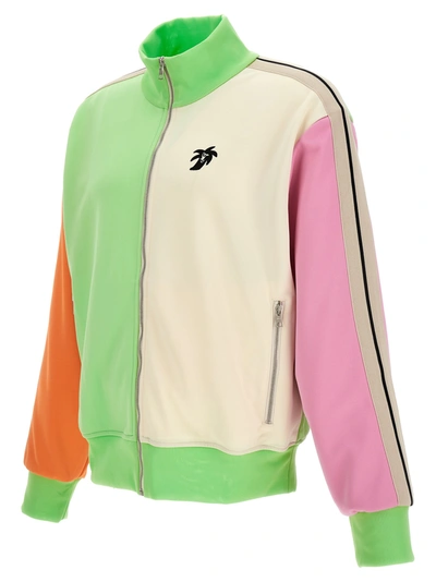 Shop Palm Angels Hunter Colorblock Track Sweatshirt Multicolor