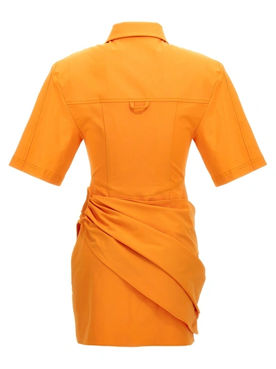 Shop Jacquemus La Robe Camisa Dresses Orange