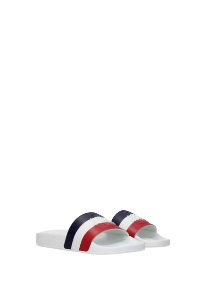 Shop Moncler Slippers And Clogs Rubber Multicolor