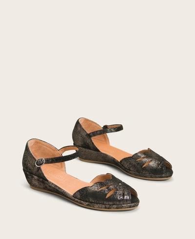Gentle Souls Lily Moon Ankle Strap Sandal In Graphite