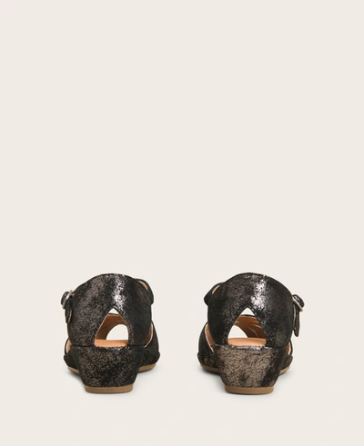 Gentle Souls Lily Moon Ankle Strap Sandal In Graphite