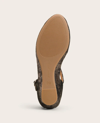 Gentle Souls Lily Moon Ankle Strap Sandal In Graphite