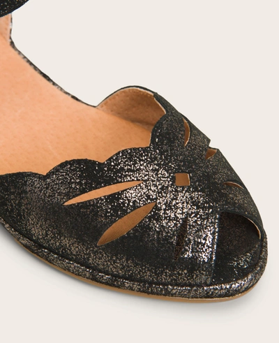 Gentle Souls Lily Moon Ankle Strap Sandal In Graphite