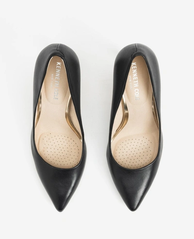Kenneth Cole Riley 85 Leather Heel With Rebound In Black