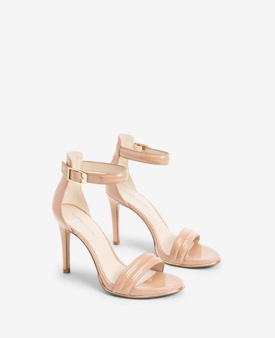 Shop Kenneth Cole Brooke Ankle Strap Heeled Sandal In Buff