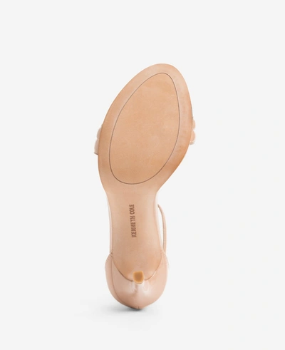 Kenneth Cole Brooke Ankle Strap Heeled Sandal In Buff