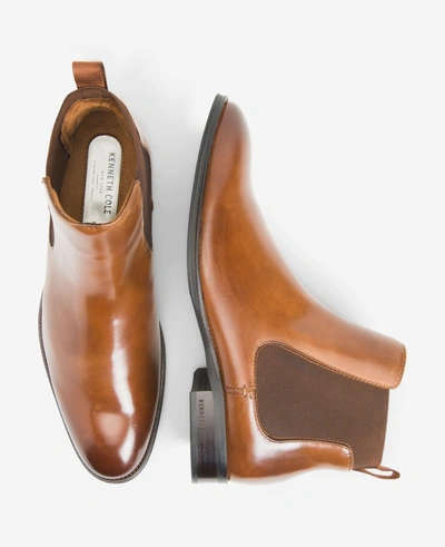 Kenneth Cole Tully Chelsea Boot In Cognac