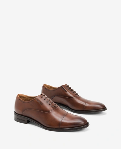 Kenneth Cole Tully Cap Toe Oxford Shoe In Cognac