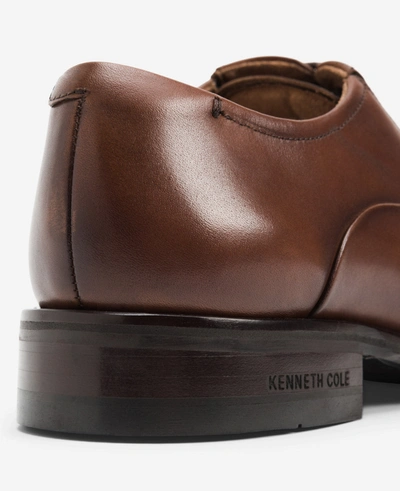 Kenneth Cole Tully Cap Toe Oxford Shoe In Cognac