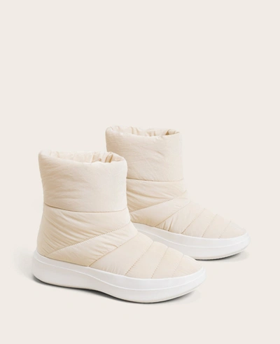Shop Gentle Souls Rosette Puff Slip On Boot In Off White